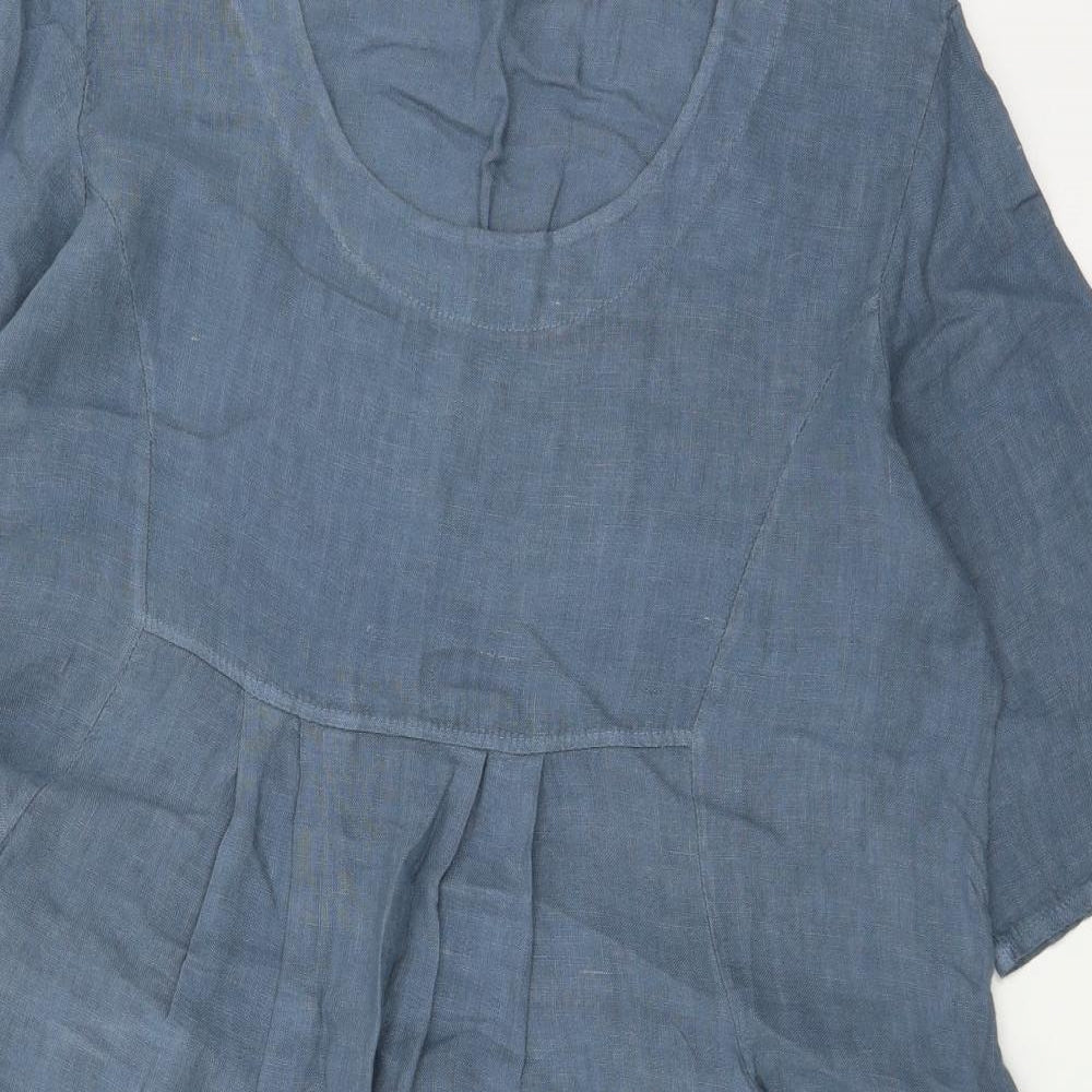 Woolover Womens Blue   T-Shirt Dress  Size 16