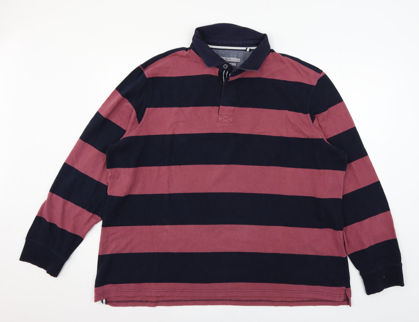 TU Mens Pink  Jersey  Polo Size 2XL