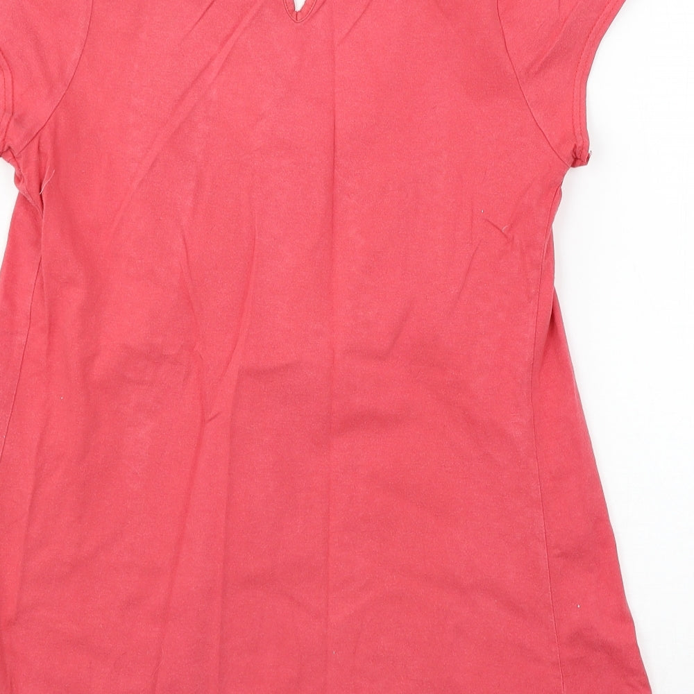 Cherokee Womens Pink  Jersey Basic T-Shirt Size 10
