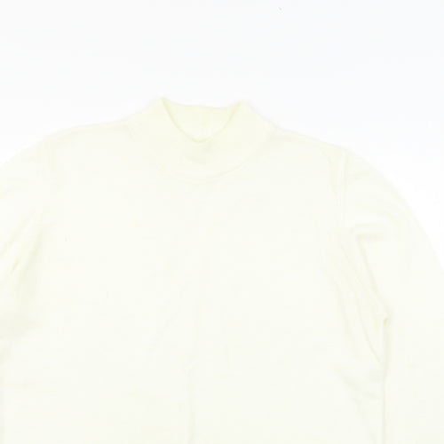 St Michael Womens White  Knit Pullover Jumper Size 10