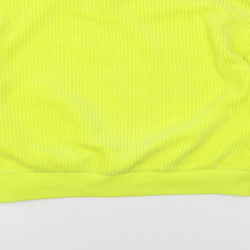 FOREVER 21 Womens Yellow  Jersey Pullover Sweatshirt Size S