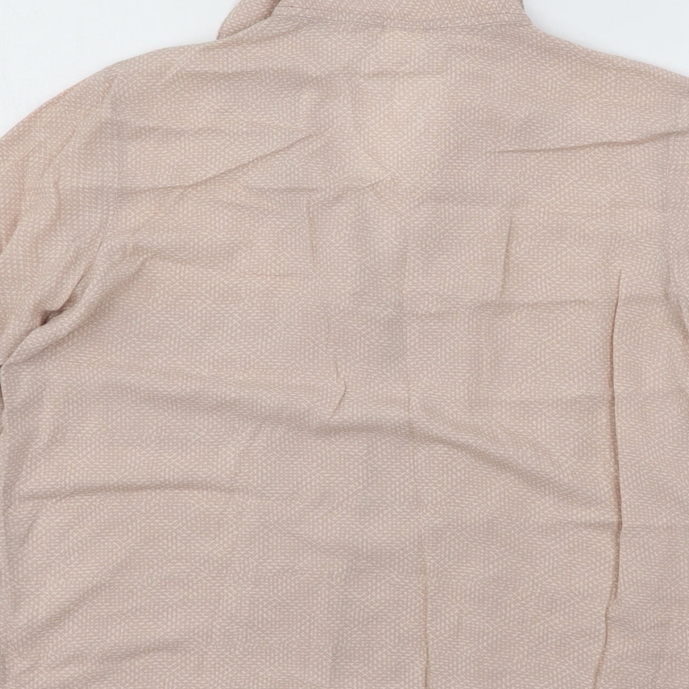 Calvin Klein Womens Pink Geometric  Top Pyjama Top Size M