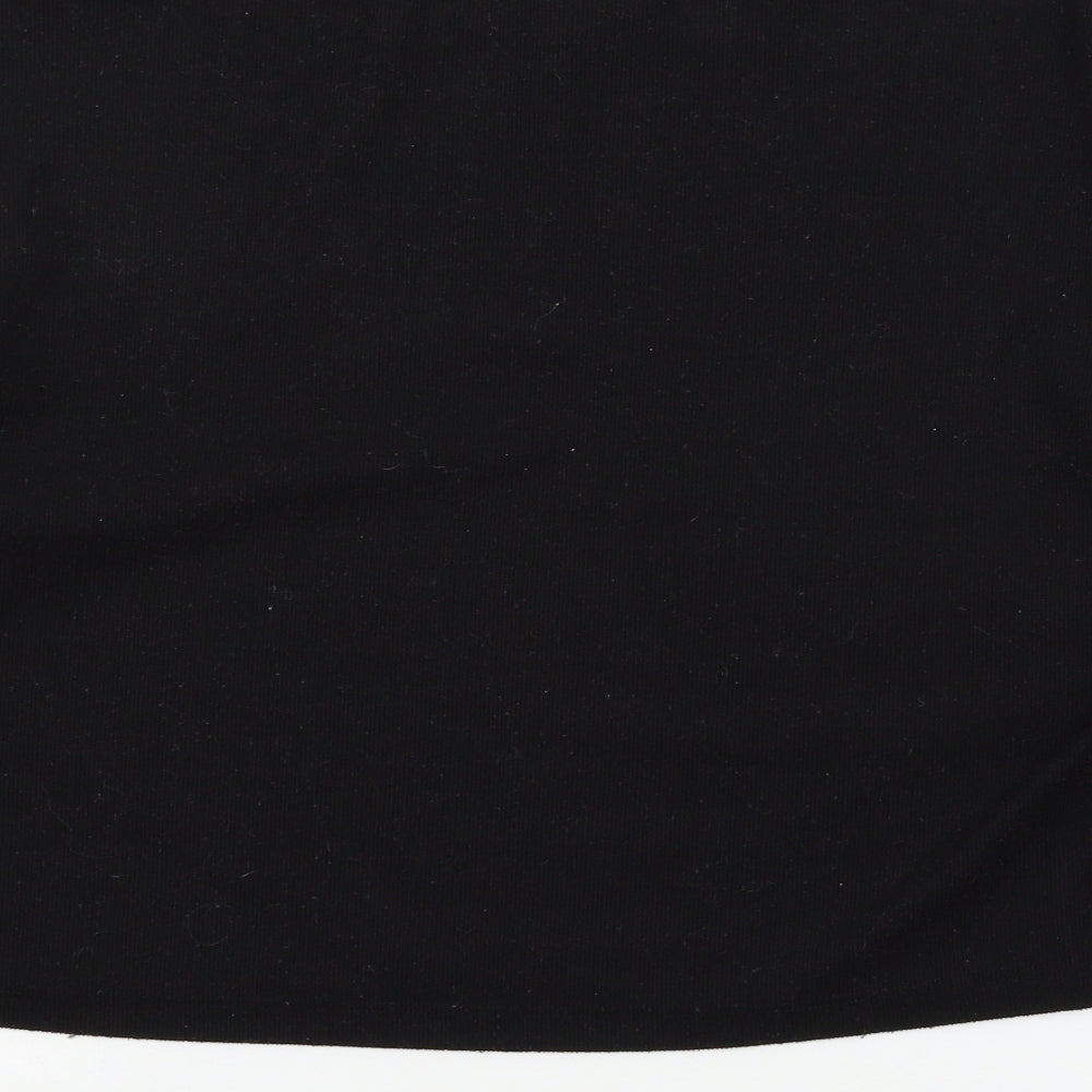 New Look Womens Black  Jersey Pullover Sweatshirt Size S