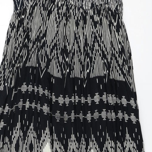 Boohoo Womens Blue Geometric  Tank Dress  Size 12