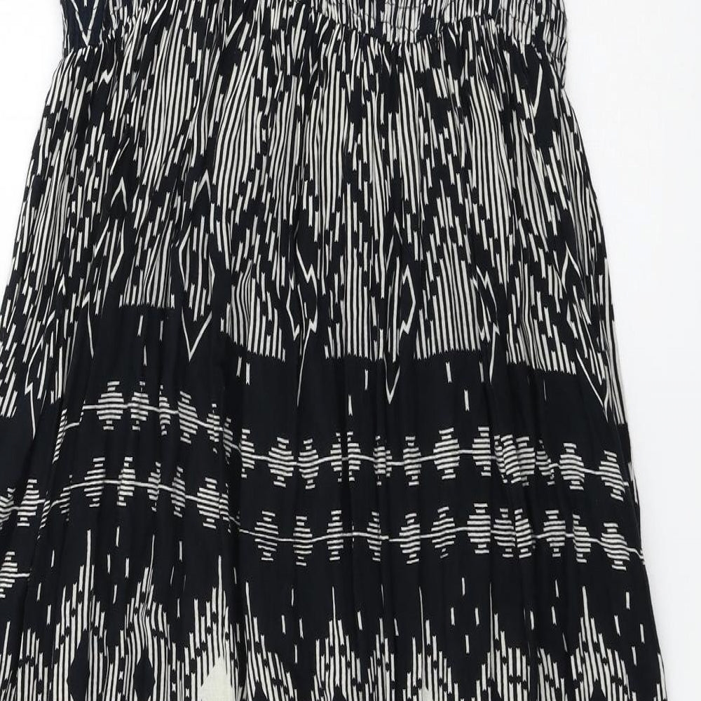 Boohoo Womens Blue Geometric  Tank Dress  Size 12