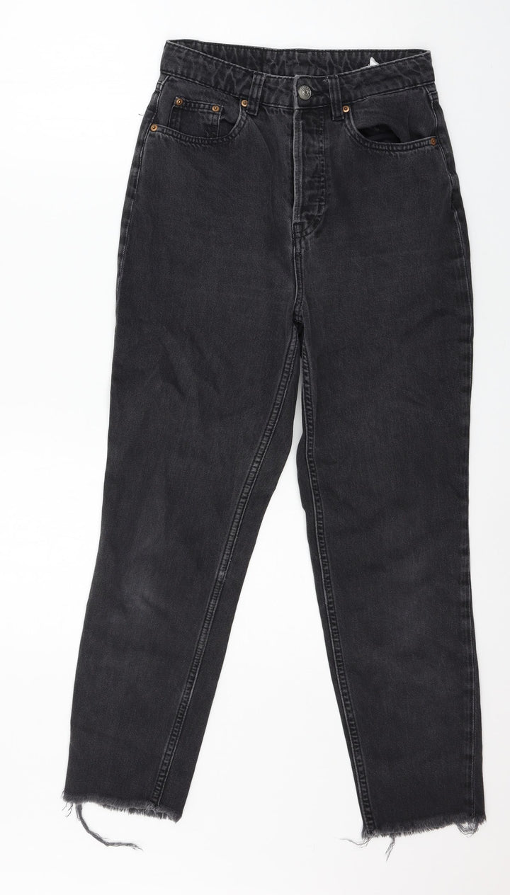 Divided Womens Grey Denim Mom Jeans Size 8 L26 in