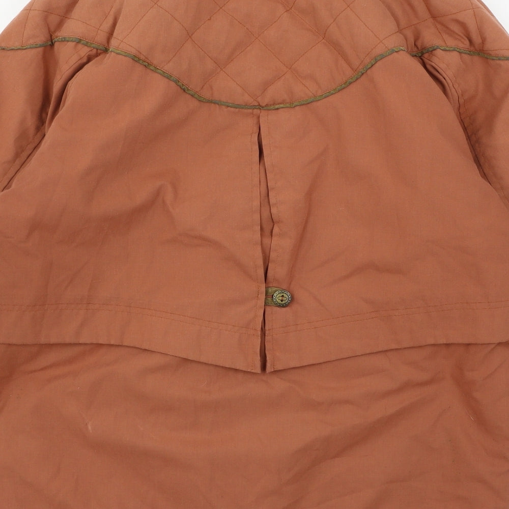 Casual Club Womens Orange   Parka Coat Size 10