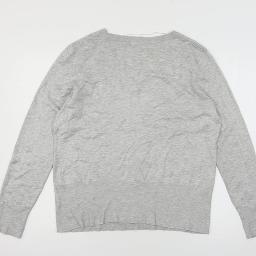 F&F Womens Grey  Knit Pullover Jumper Size 18