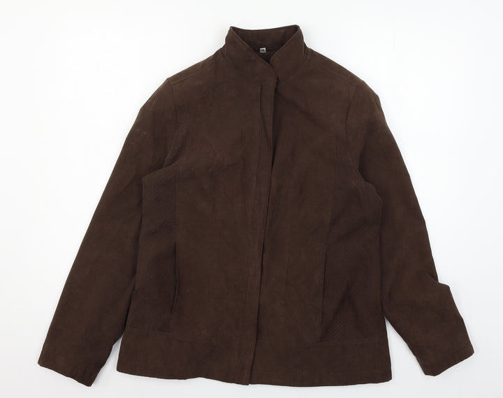 Klass Womens Brown Jacket Size 12