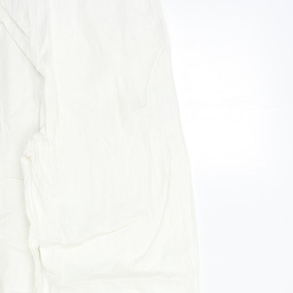 Preworn Womens White   Cropped Trousers Size 28 in L21 in