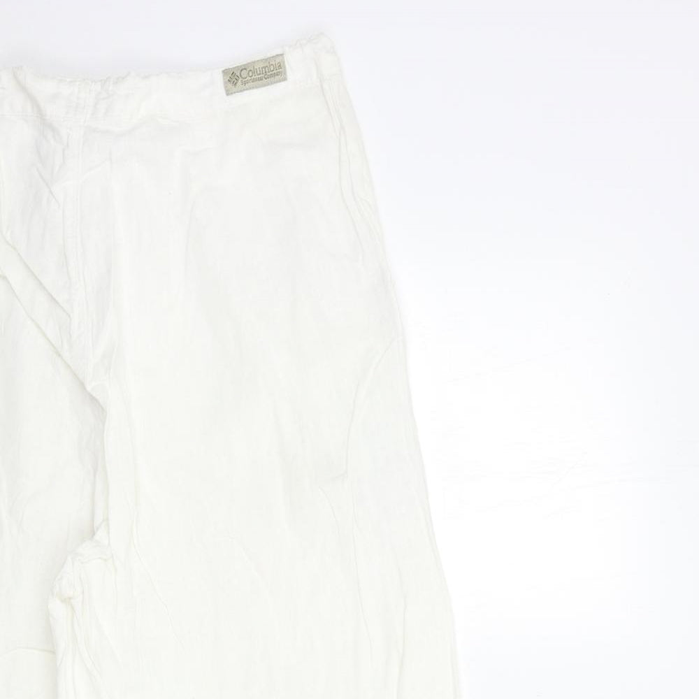 Marks and Spencer Womens White   Trousers  Size 28 in L25 in