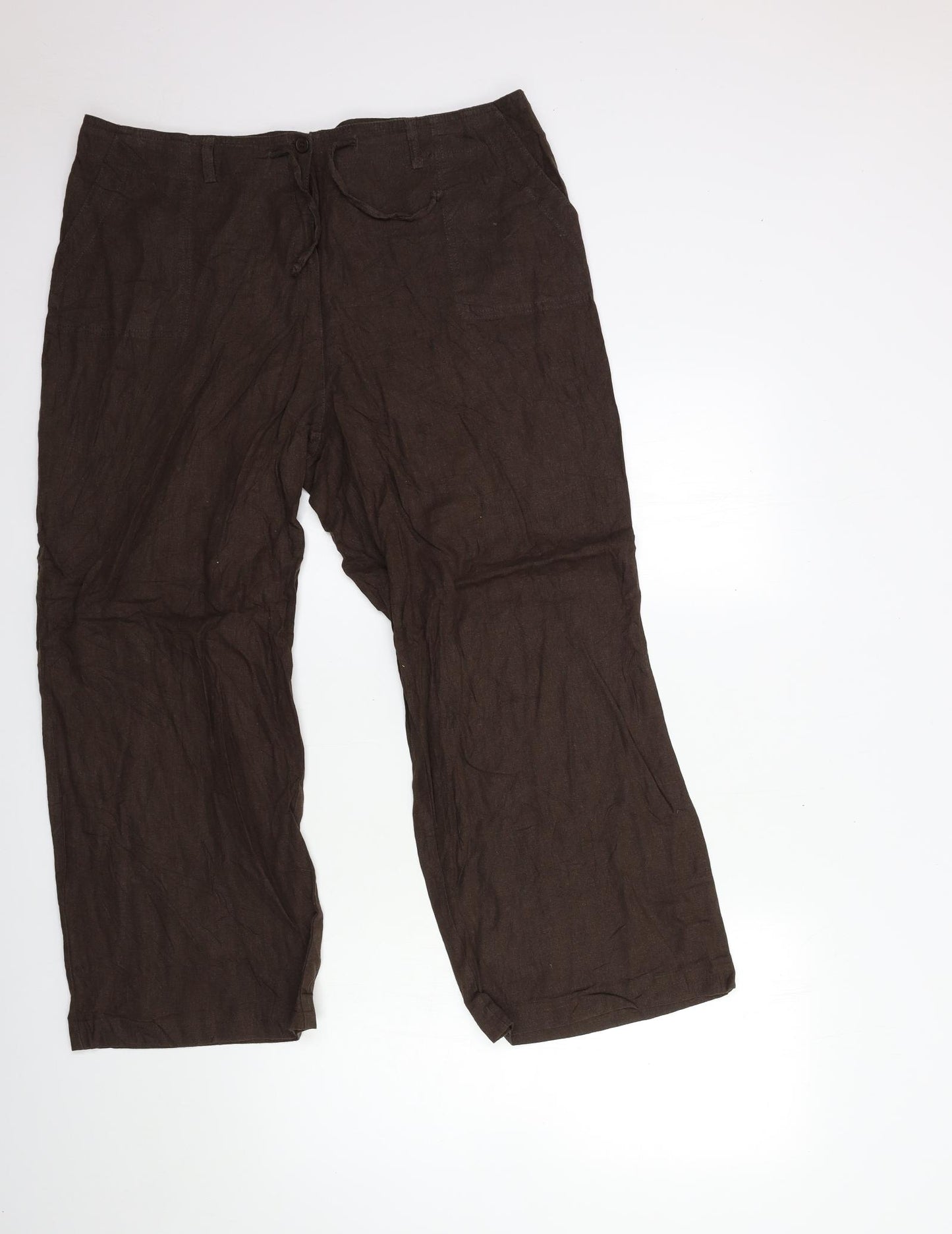 BRATY Womens Brown   Trousers  Size 3XL L26 in