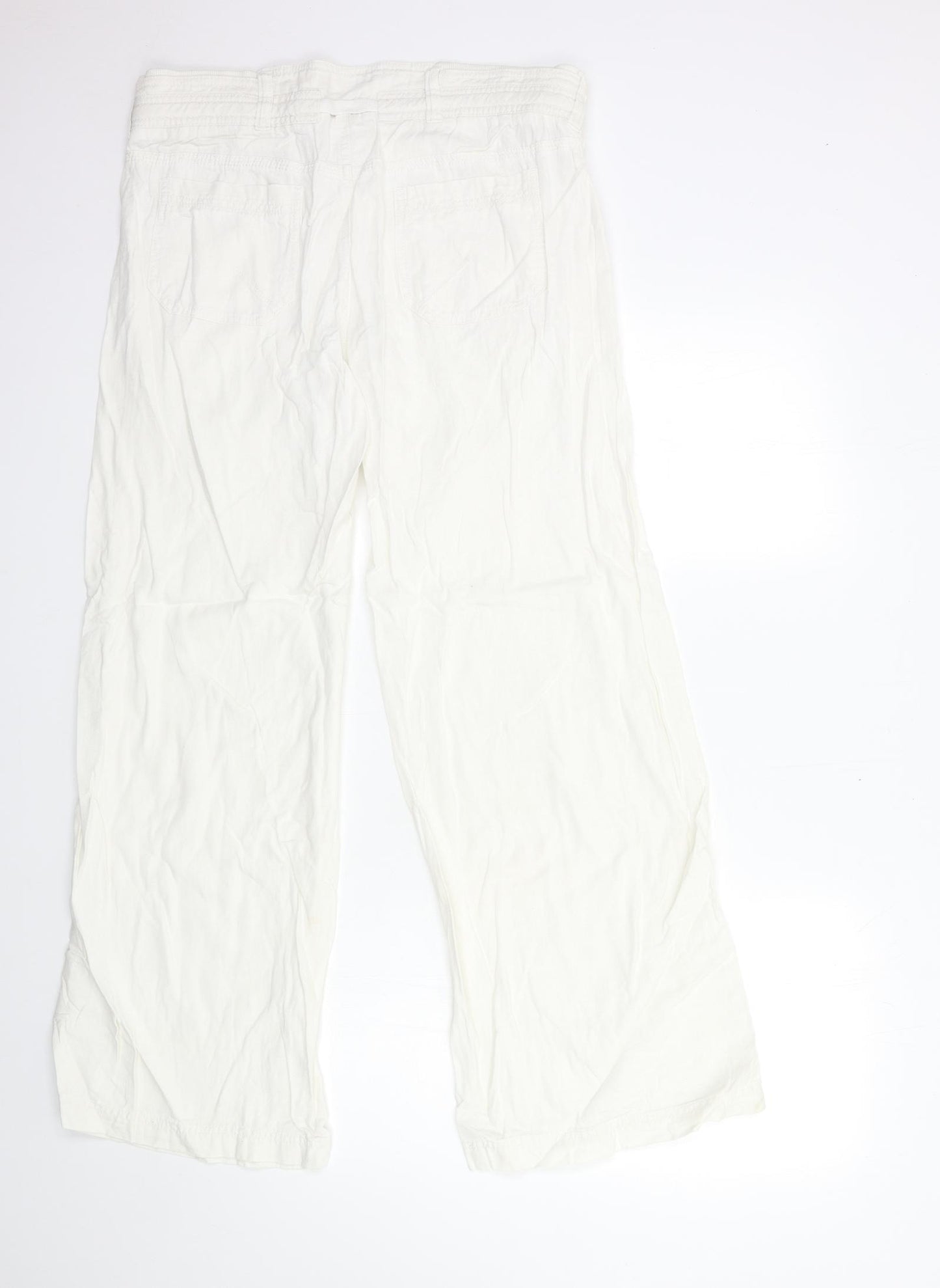 River Island Womens White   Trousers  Size 12 L30 in