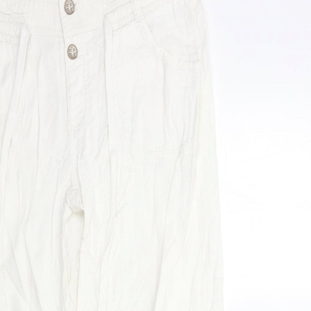 River Island Womens White   Trousers  Size 12 L30 in