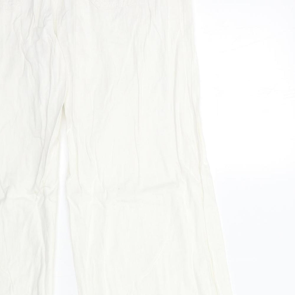 River Island Womens White   Trousers  Size 12 L30 in
