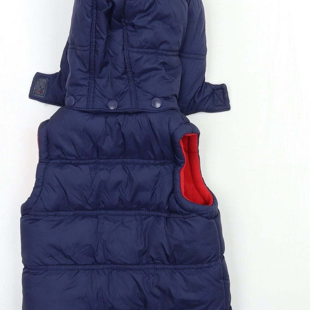 JoJo Maman Bébé Boys Blue   Gilet Jacket Size 2-3 Years