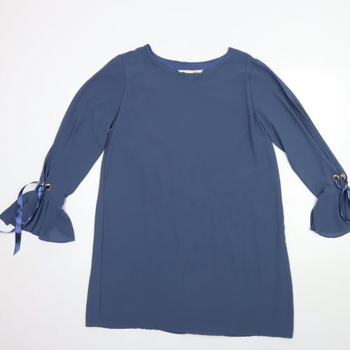 Yumi Womens Blue   Basic Blouse Size 10