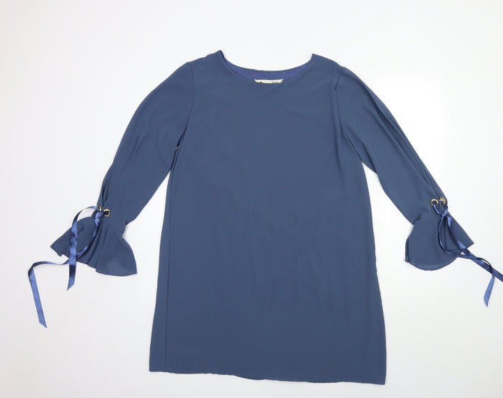 Yumi Womens Blue   Basic Blouse Size 10