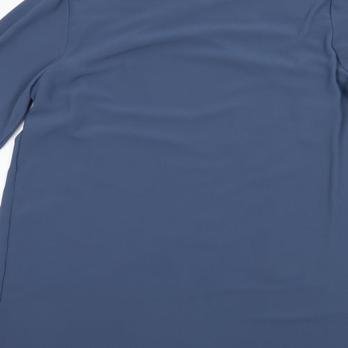 Yumi Womens Blue   Basic Blouse Size 10