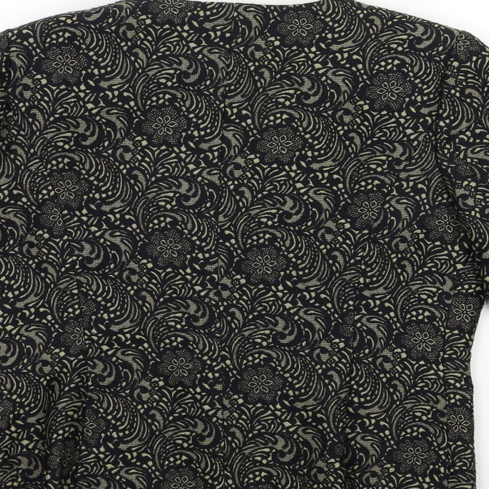 Paul Costelloe Womens Black Floral  Jacket  Size M