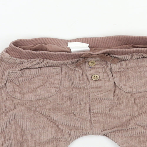 NEXT Baby Brown  Corduroy Jogger Trousers Size 0-3 Months