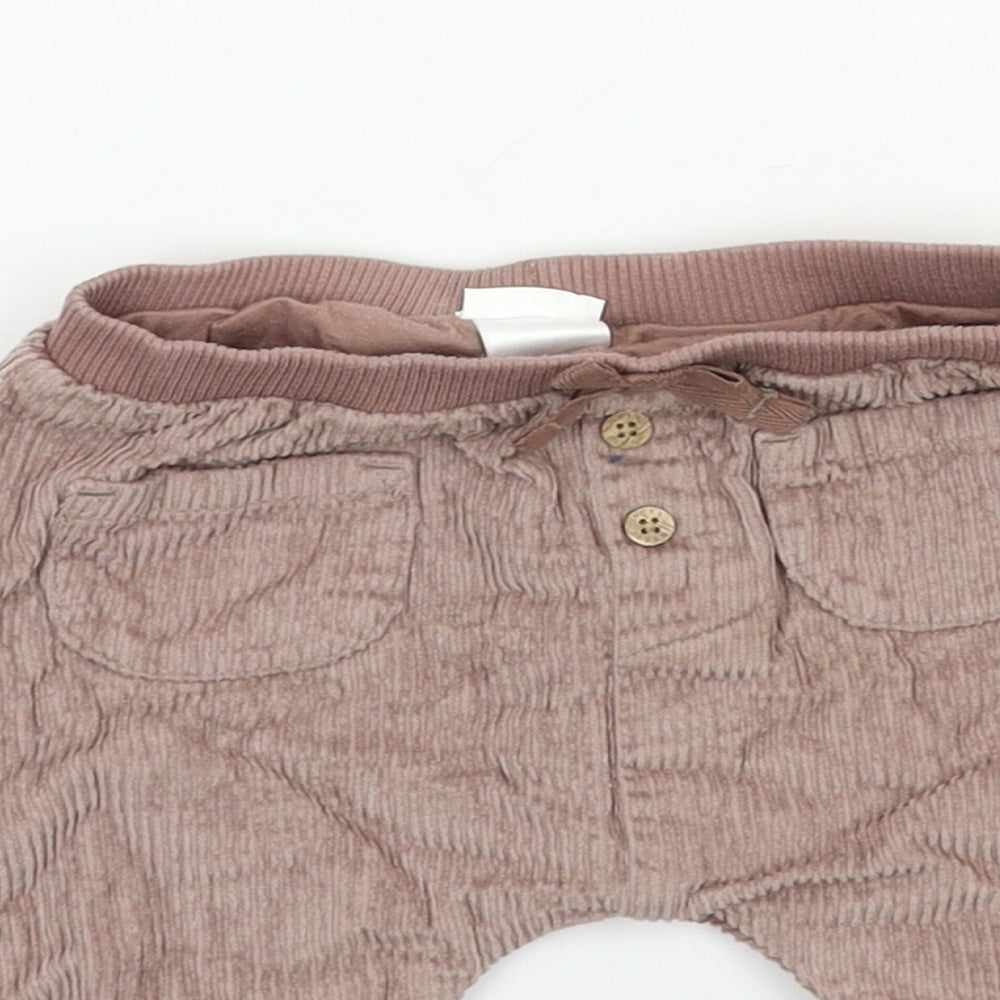 NEXT Baby Brown  Corduroy Jogger Trousers Size 0-3 Months