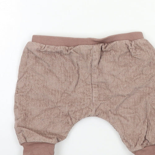 NEXT Baby Brown  Corduroy Jogger Trousers Size 0-3 Months