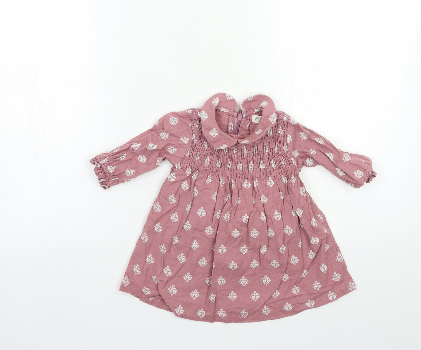 Pigeon Baby Purple Floral  A-Line  Size 3-6 Months