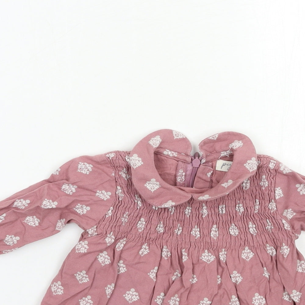 Pigeon Baby Purple Floral  A-Line  Size 3-6 Months