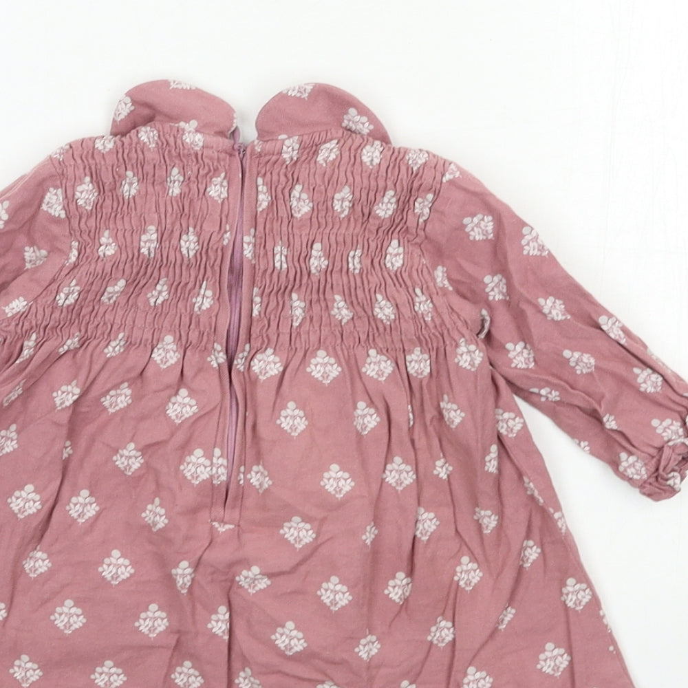 Pigeon Baby Purple Floral  A-Line  Size 3-6 Months