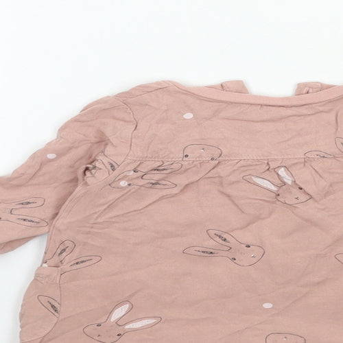 mamas & papas Baby Pink   Basic T-Shirt Size 3-6 Months