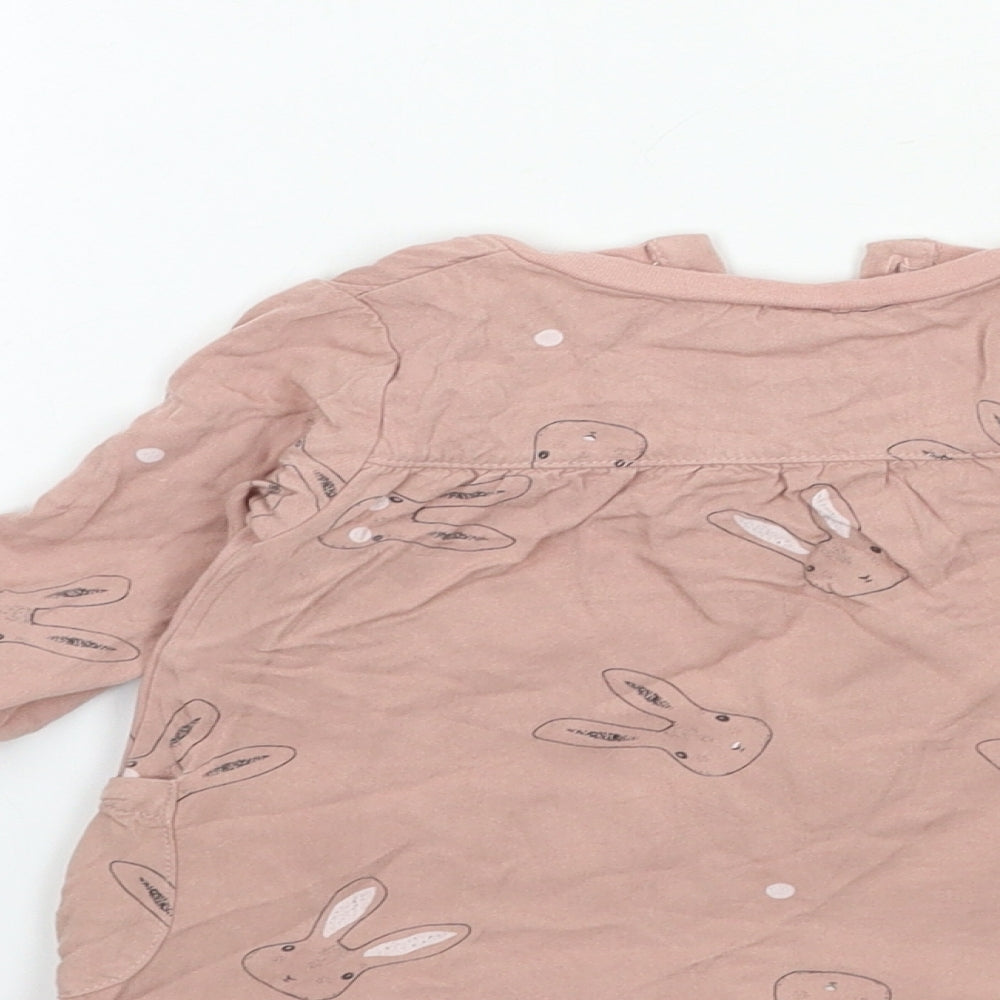 mamas & papas Baby Pink   Basic T-Shirt Size 3-6 Months