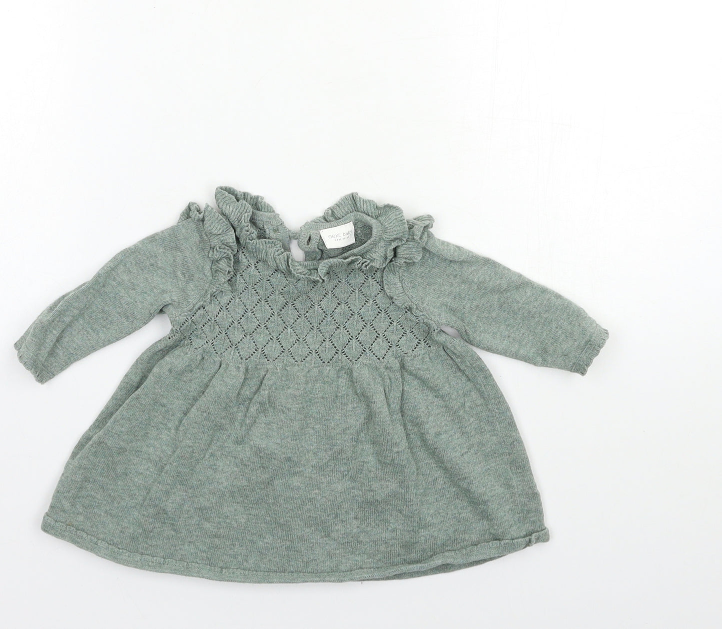 NEXT Baby Green   Jumper Dress  Size 0-3 Months
