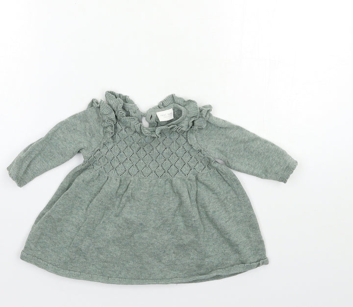 NEXT Baby Green   Jumper Dress  Size 0-3 Months