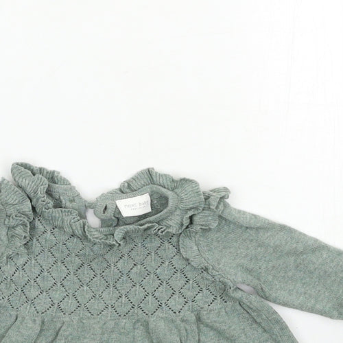 NEXT Baby Green   Jumper Dress  Size 0-3 Months
