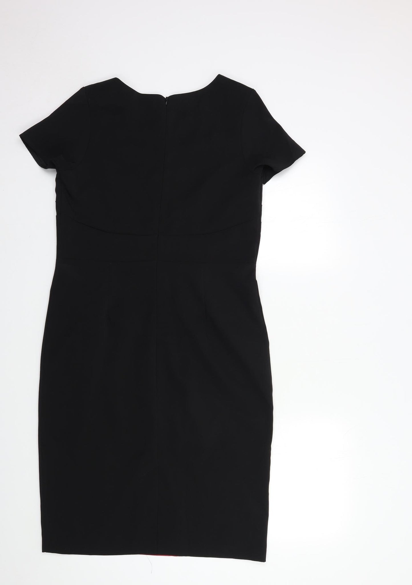 david emanuel Womens Black Floral  Pencil Dress  Size 12
