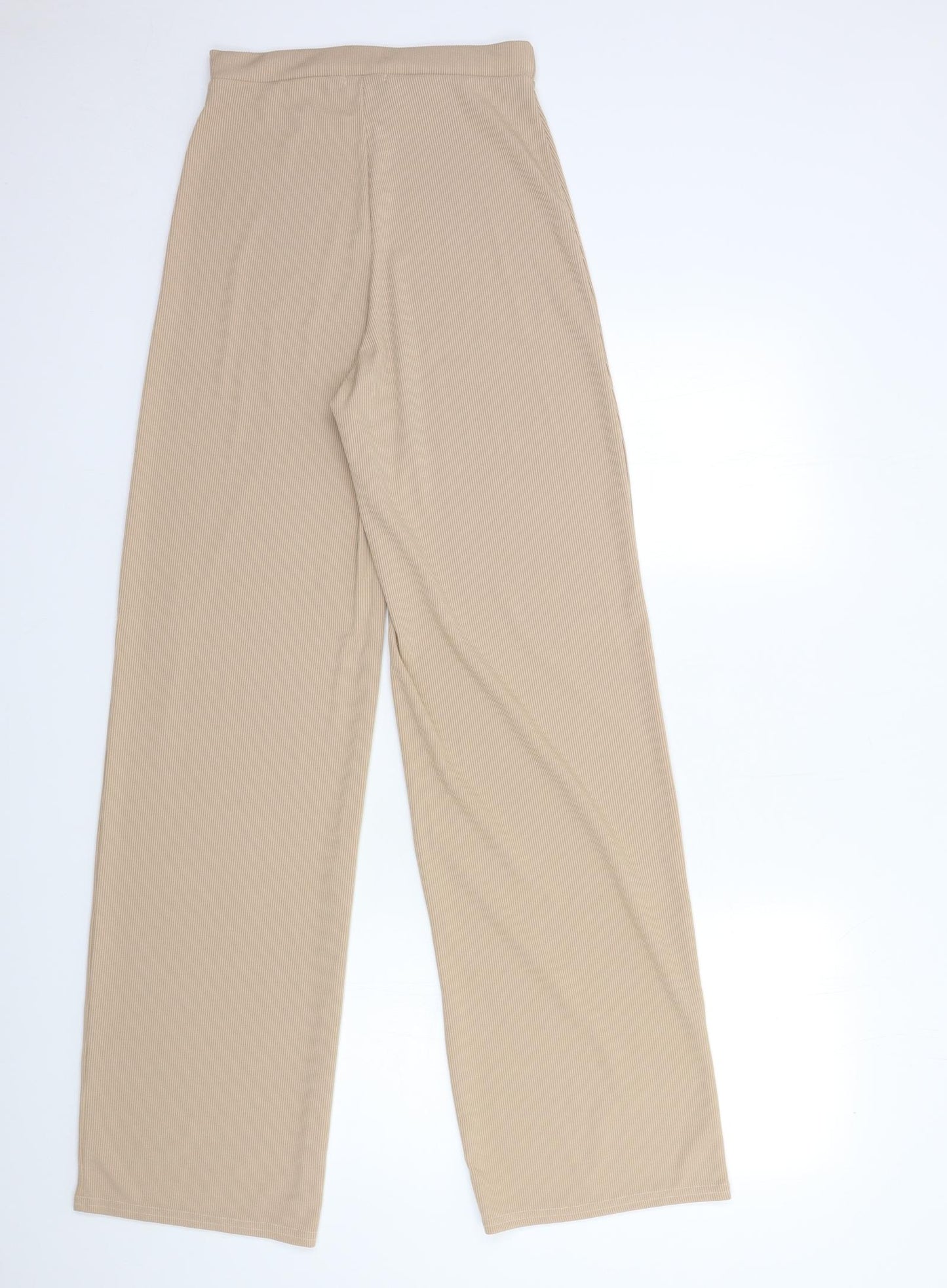PRETTYLITTLETHING Womens Beige   Trousers  Size 8 L34 in