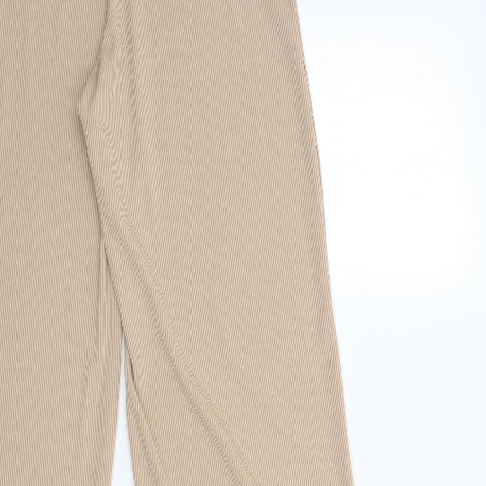 PRETTYLITTLETHING Womens Beige   Trousers  Size 8 L34 in