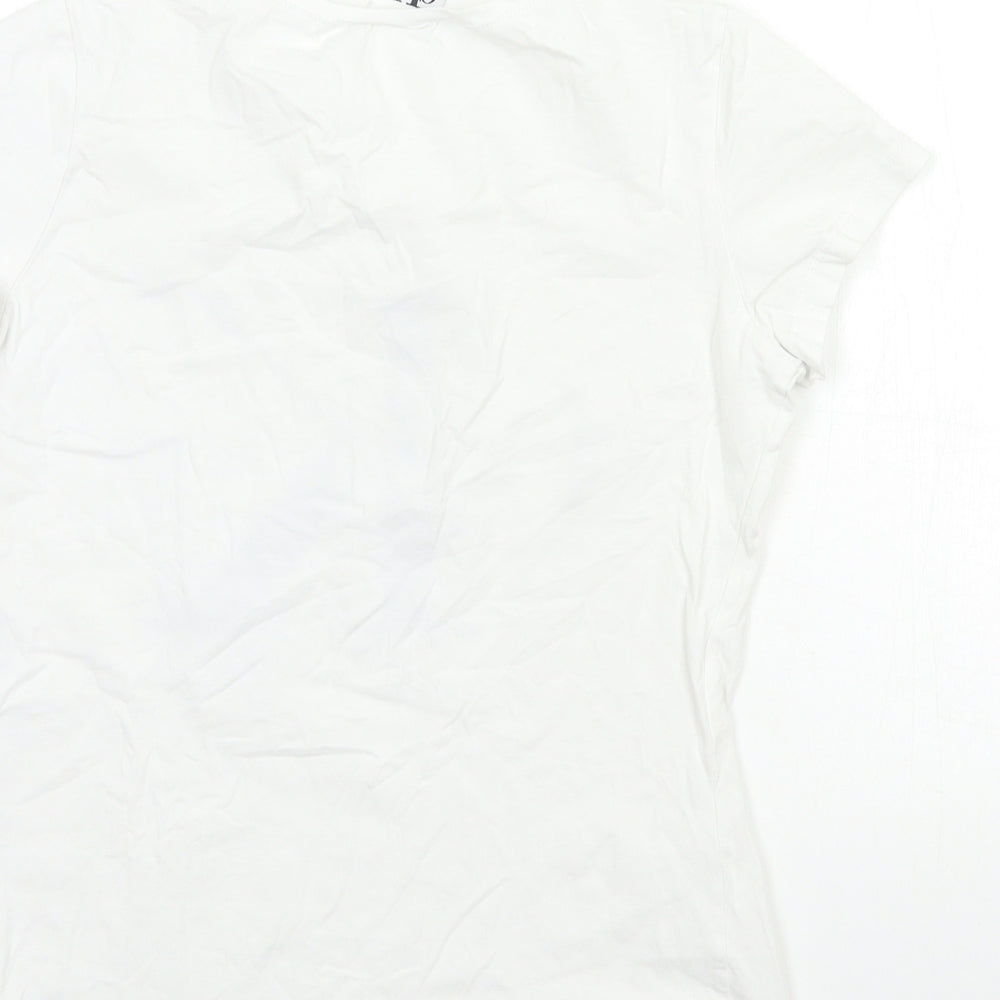 Calvin Klein Womens White   Basic T-Shirt Size S