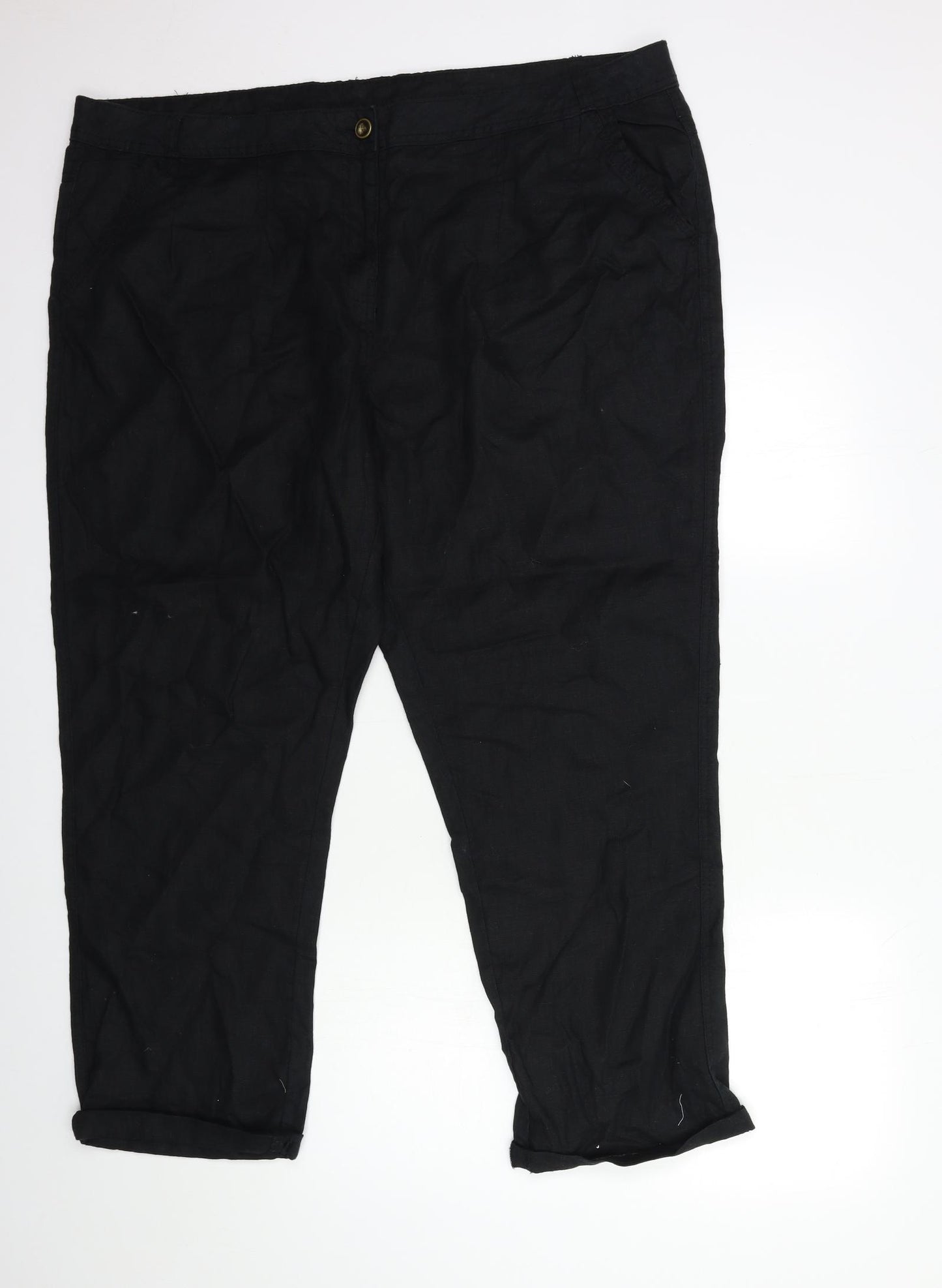 George Womens Black   Trousers  Size 22 L26 in