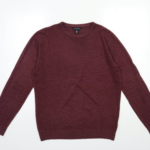 Cedar Wood State Mens Red  Knit Pullover Jumper Size M