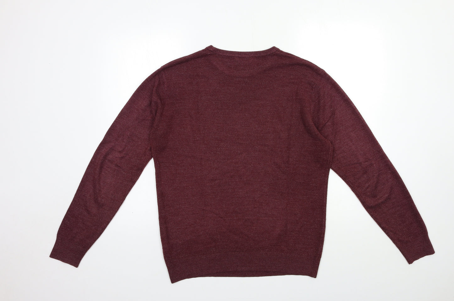 Cedar Wood State Mens Red  Knit Pullover Jumper Size M
