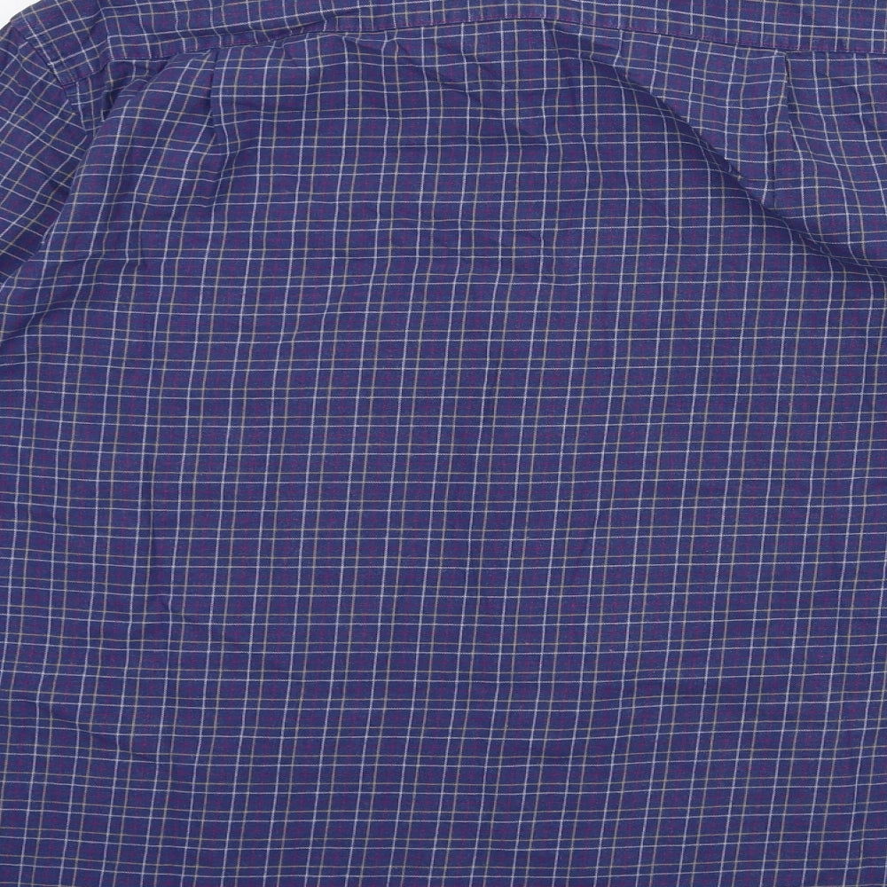 Marks and Spencer Mens Blue    Button-Up Size 16.5
