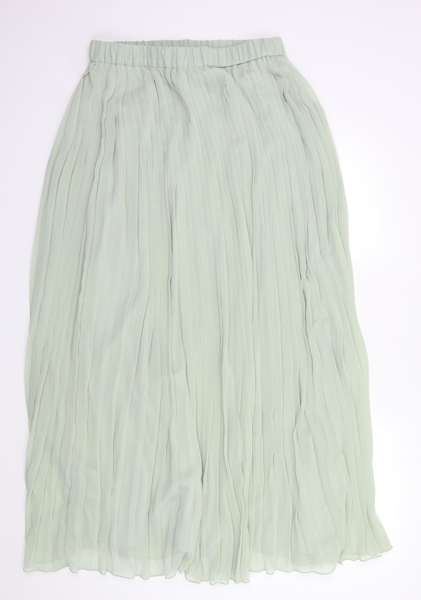 H&M Womens Green   Pleated Skirt Size M
