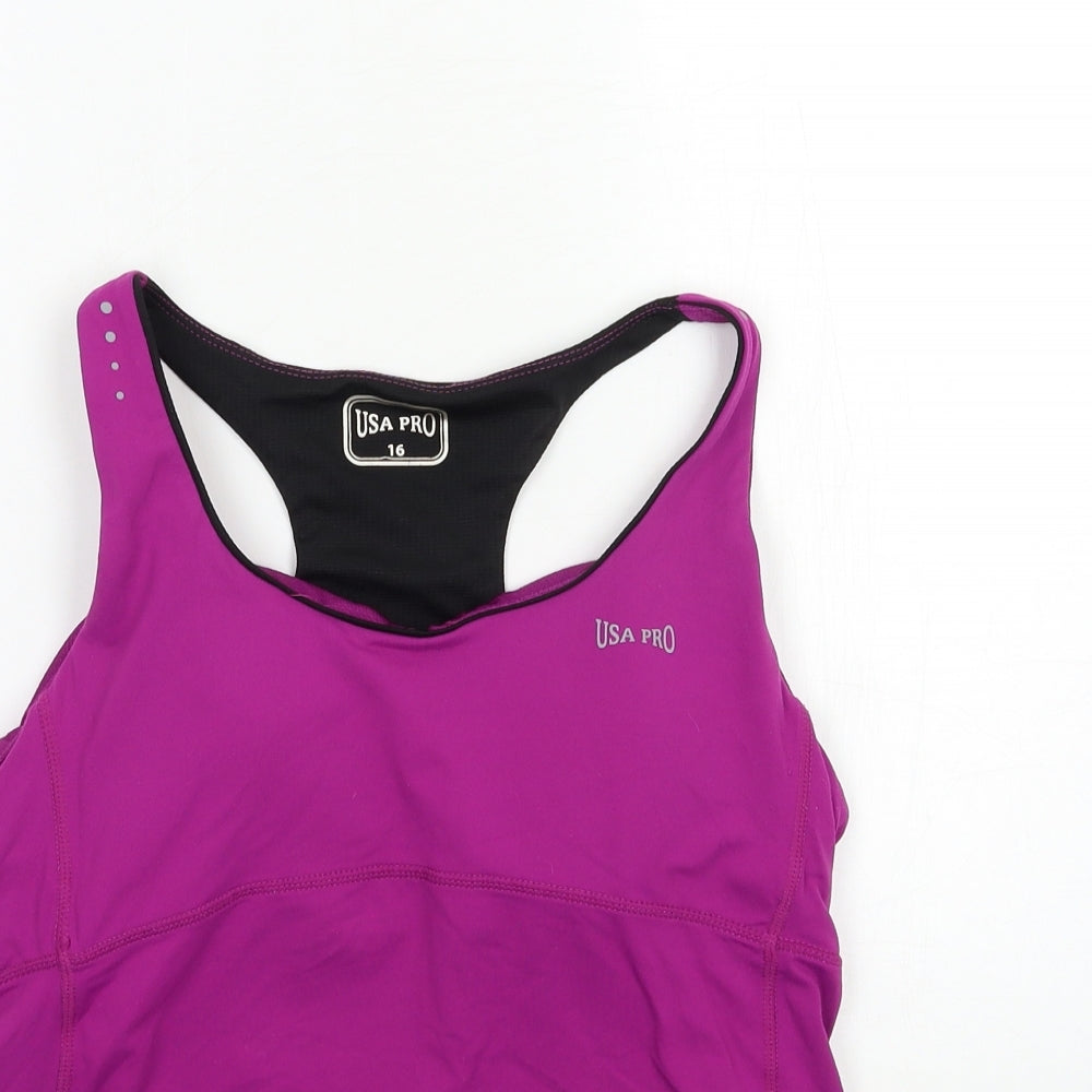 USA Pro Womens Purple   Basic Casual Size 16