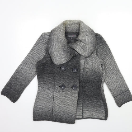 Per Una Womens Grey   Jacket Coatigan Size 12