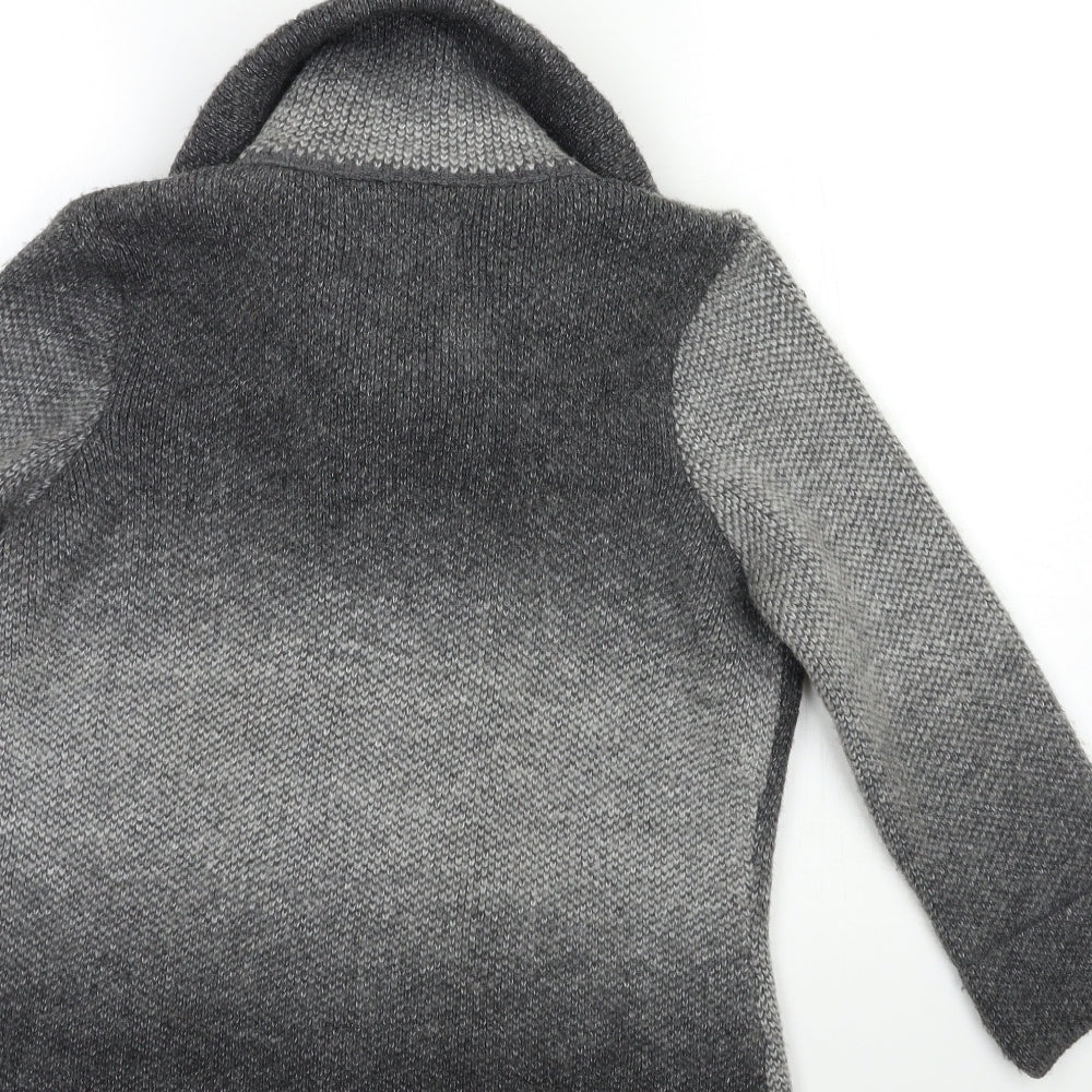 Per Una Womens Grey   Jacket Coatigan Size 12