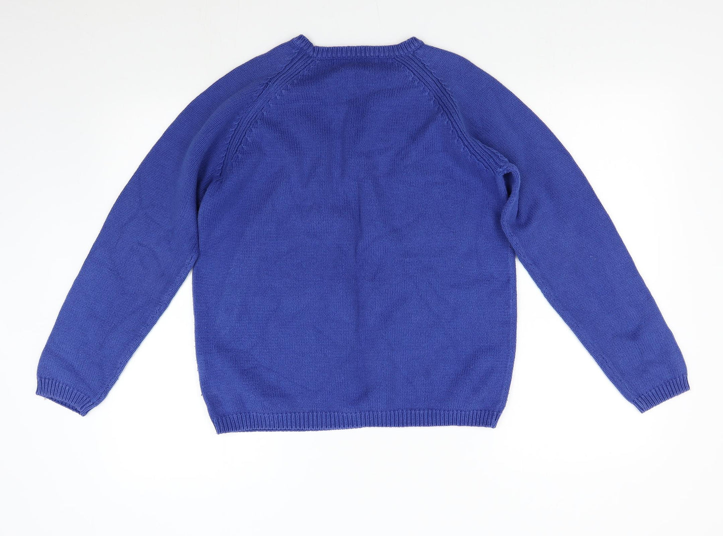 Isle Mens Blue  Knit Pullover Jumper Size M