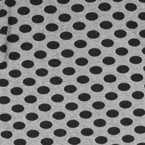 TU Womens Grey Polka Dot Knit Pullover Jumper Size 10