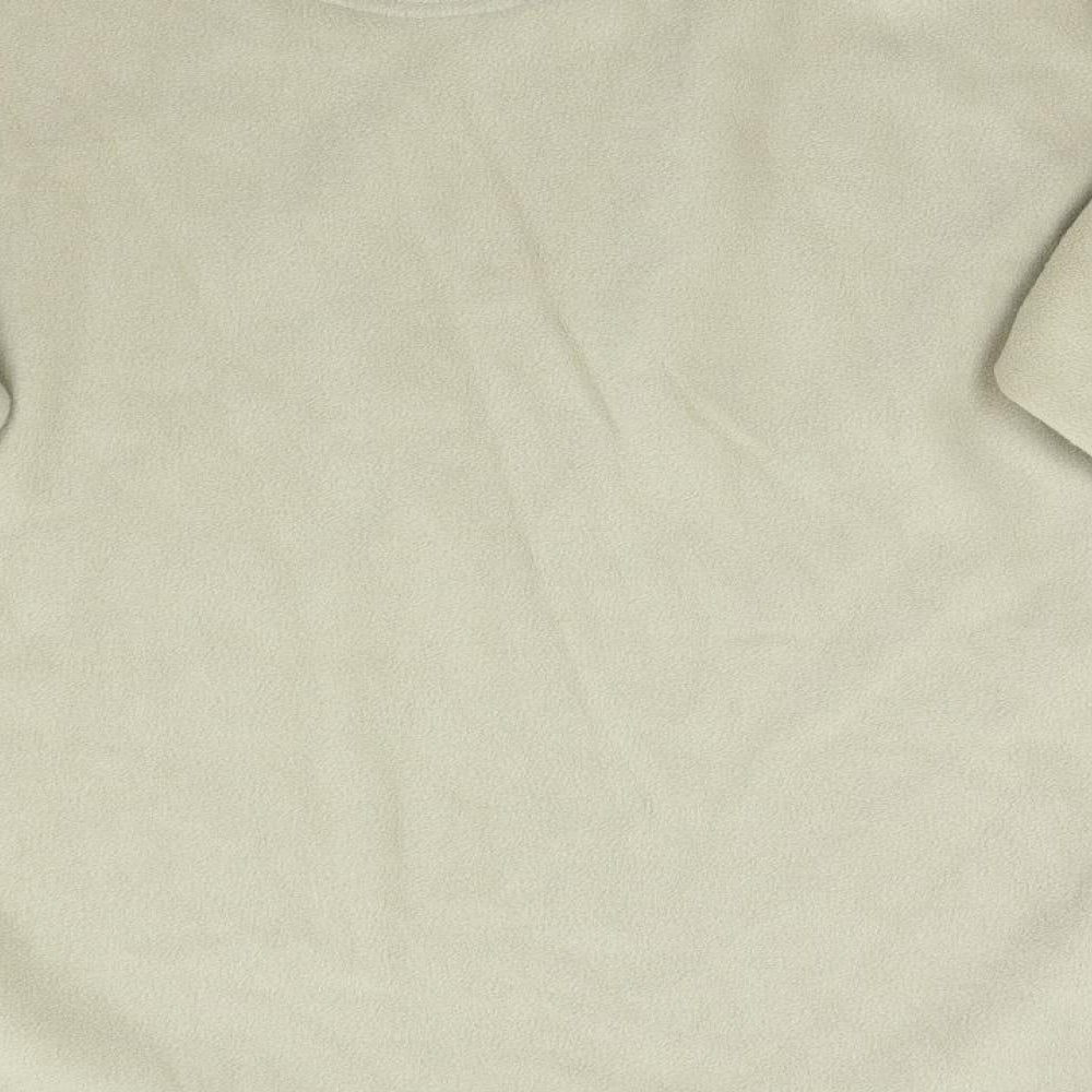 Cutting Edge Mens Beige  Fleece Pullover Jumper Size L